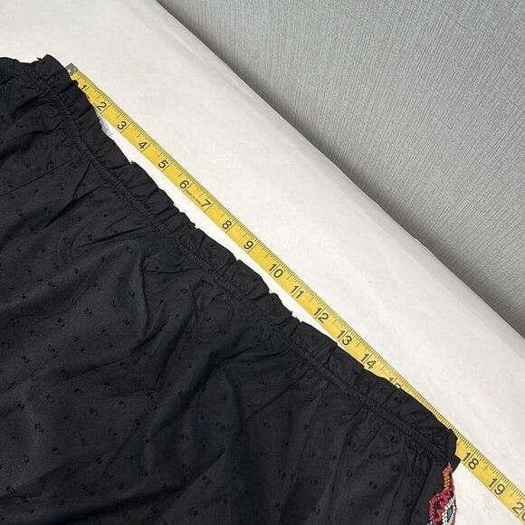 NWT Savanna Jane Off Shoulder Blouse Top Shirt Size Medium Black Long Sleeve Ruf - Picture 8 of 12